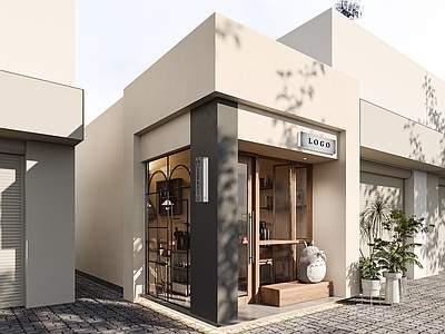 现代小咖啡店门头