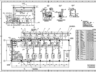 压缩机房系统及设备布置 施工图