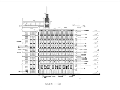 大学高层教学综合楼建筑 施工图