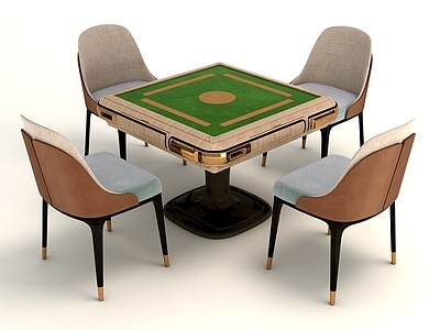 现代麻将桌 棋牌室