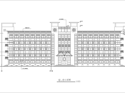 某中学综合实验楼建筑 施工图