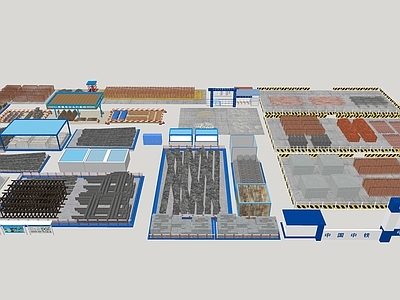 现代建筑材料 工地 建材