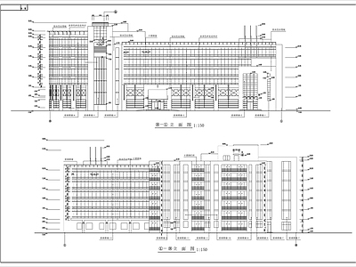 框架结构办公楼建筑 施工图