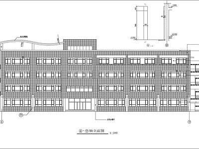 红旗小学教学楼建筑 施工图