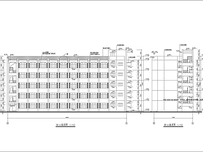 大学教学楼建筑 施工图