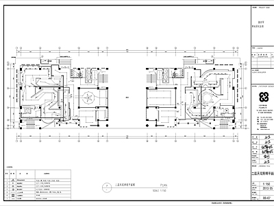 展厅强弱电 施工图 建筑电气