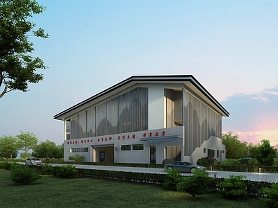 现代体育馆建筑 体育馆 体育建筑 食堂建筑 封闭