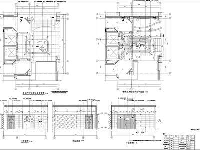 电梯厅大样 施工图