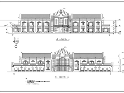 二层宾馆建筑 施工图