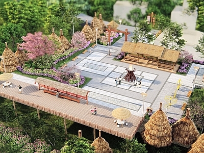 现代乡村广场景观