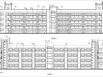 西安某大学教学楼建筑 施工图