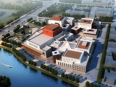 现代展览馆建筑