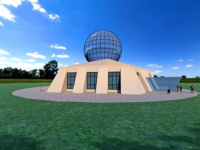 现代展览馆建筑