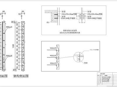 室外广告牌 施工图