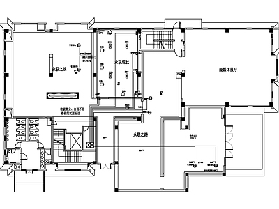 张家港市永联村展示馆强弱电 施工图 电气图