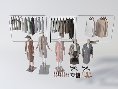 女装店模特 衣服
