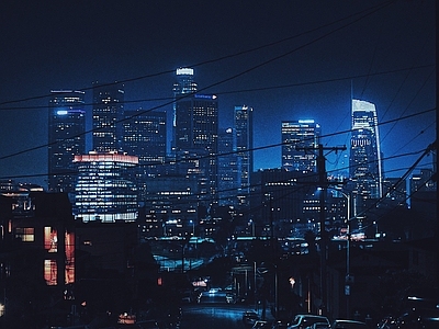 城市街道夜景