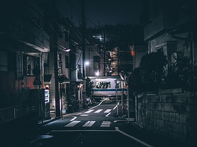 城市街道夜景