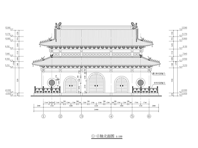 万寿寺古建筑 施工图