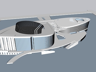 现代展览馆建筑