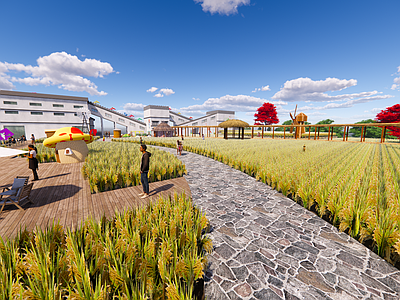 现代美丽乡村稻香研学基地