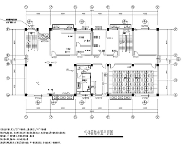 实验室集中供气 施工图 建筑电气 电气图