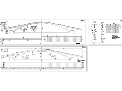 主拱外形及结构 施工图