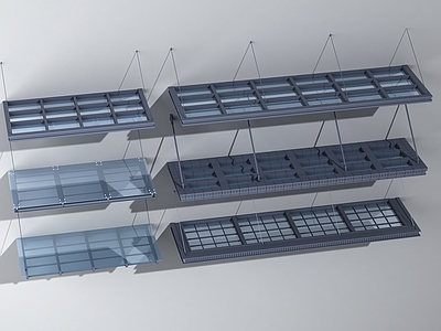现代钢结构雨棚 玻璃 玻璃遮阳板 户外 现代