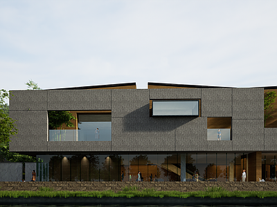 现代展览馆建筑