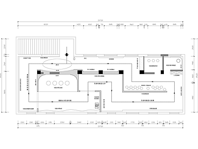 200m²垃圾分类展厅平面图