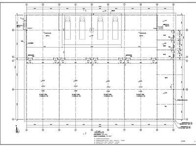 金所街道办冷库建筑 施工图  工业建筑