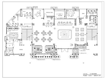 450m²精装售楼中心室内 施工图