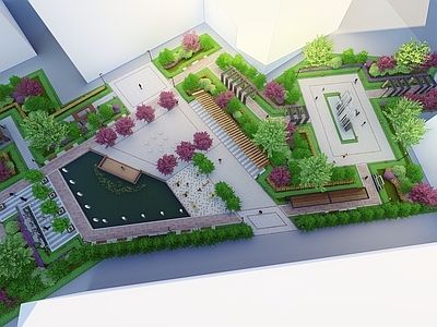 现代口袋公园 小游园 社区公园