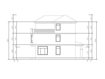 简欧别墅建筑 施工图