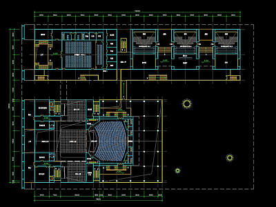 现代风大剧院建筑 施工图 公共建筑