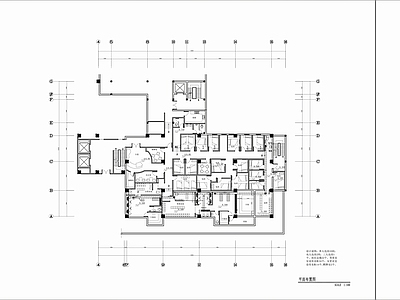 800㎡桑拿水疗洗浴中心室内 施工图