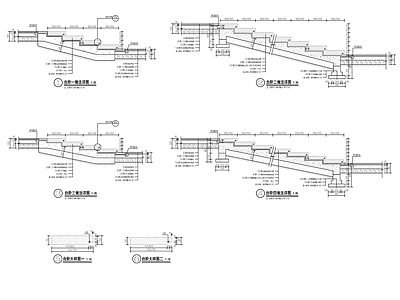 景观各类台阶做法 施工图