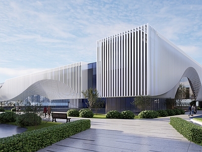 现代展览馆建筑