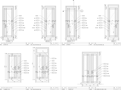 金属门节点 施工图 通用节点