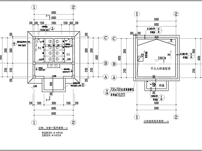 藏式公厕建筑 施工图