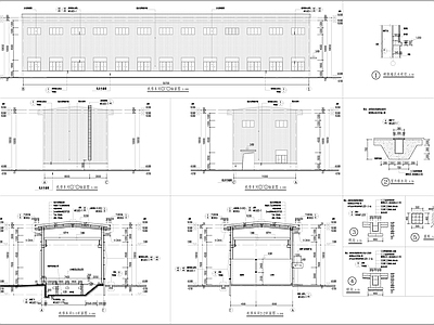 机修车间建筑 施工图 工业建筑 产业园建筑