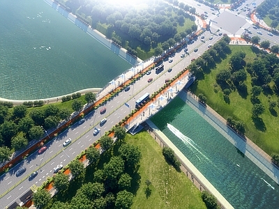 现代道路 市政设施 大桥
