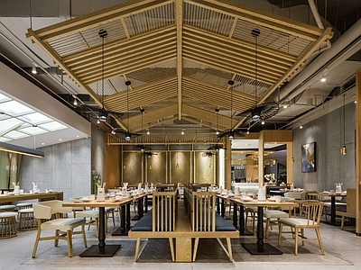 红油串串店室内 施工图 效果图