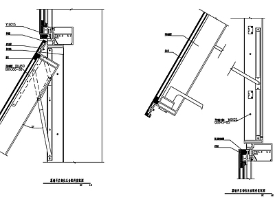 幕墙窗节点 施工图