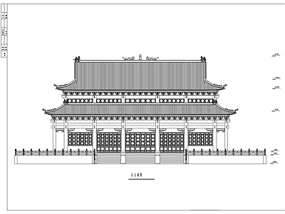 古建筑大殿全套 施工图