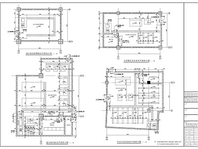 商场制冷机房生活水泵房建筑详图 施工图