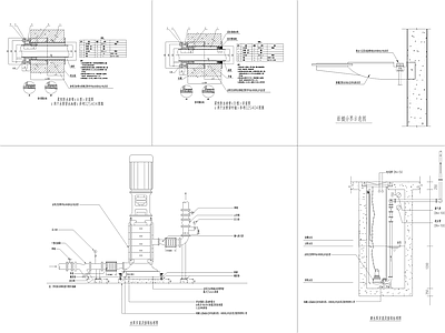 水管穿墙穿楼板套管大样 施工图 建筑工程节点
