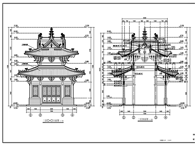 晋源鼓楼古建筑 施工图