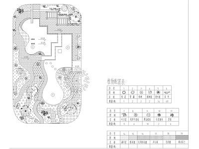 社区中心花园景观 施工图 居住区景观