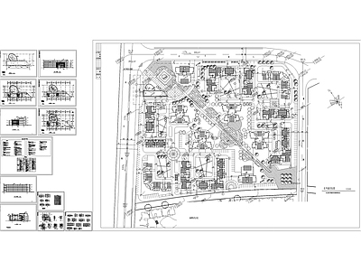 居住区规划及会所建筑  施工图 娱乐会所